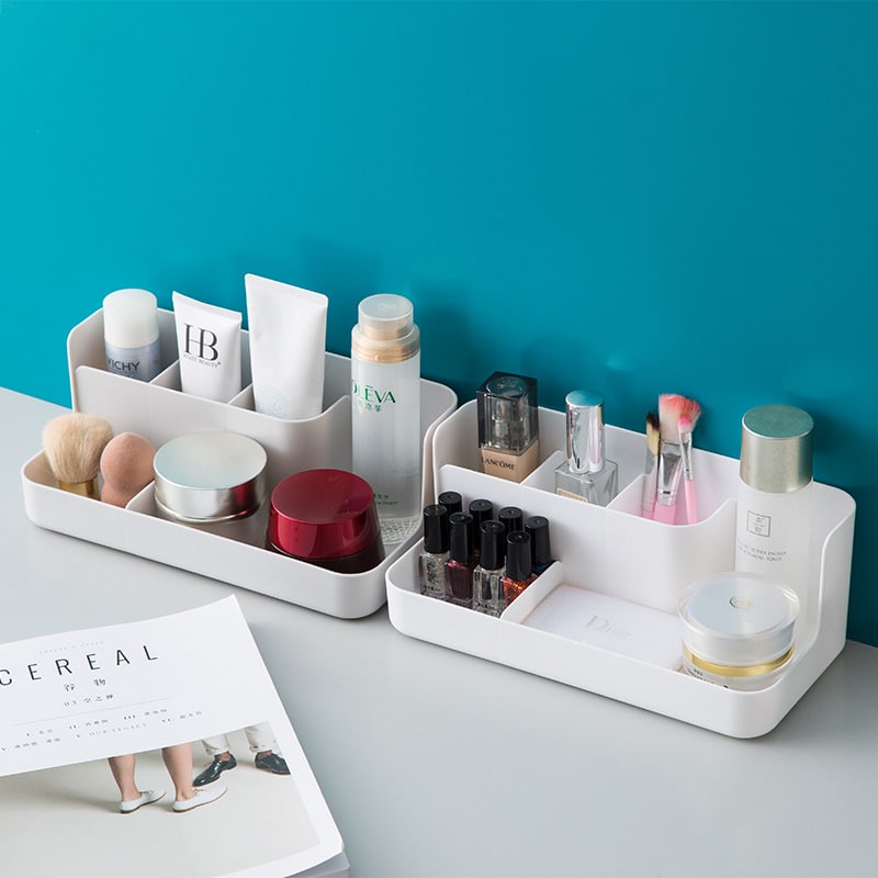 Desk Organiser Desktop Organizer Multi-Compartment Makeup - Image 3