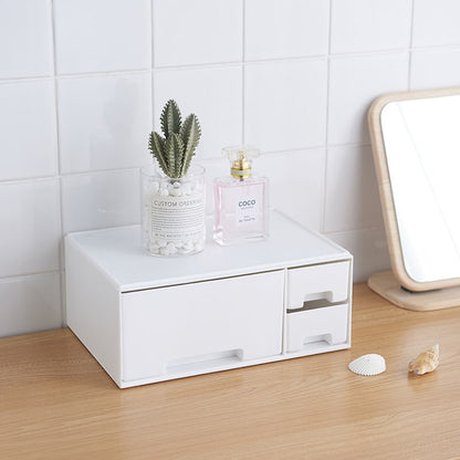 Desk Organiser Makeup Storage Organizer with Drawers Tier System - Image 1