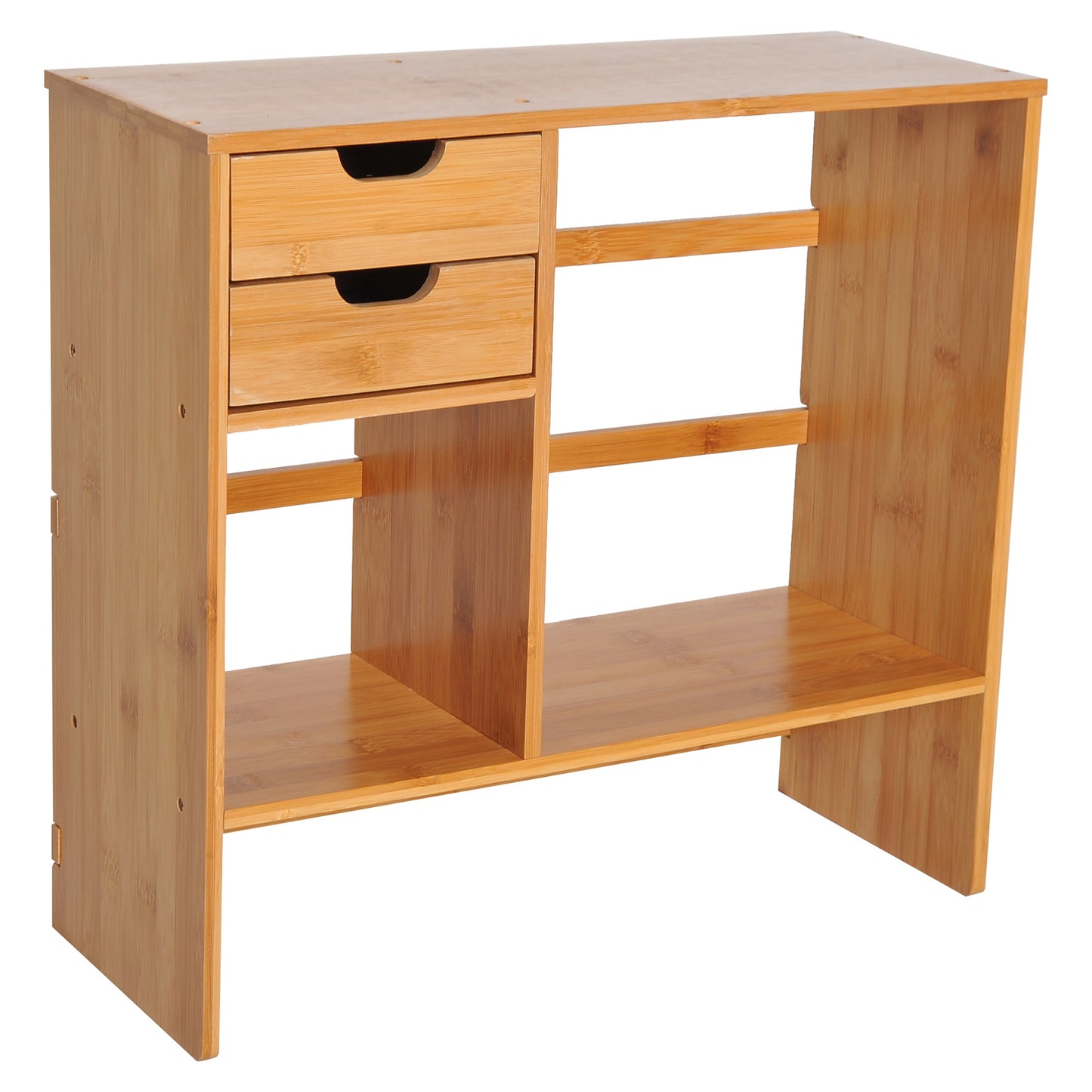 Desk Organiser Organizer with Drawers Bamboo Desktop - Image 1