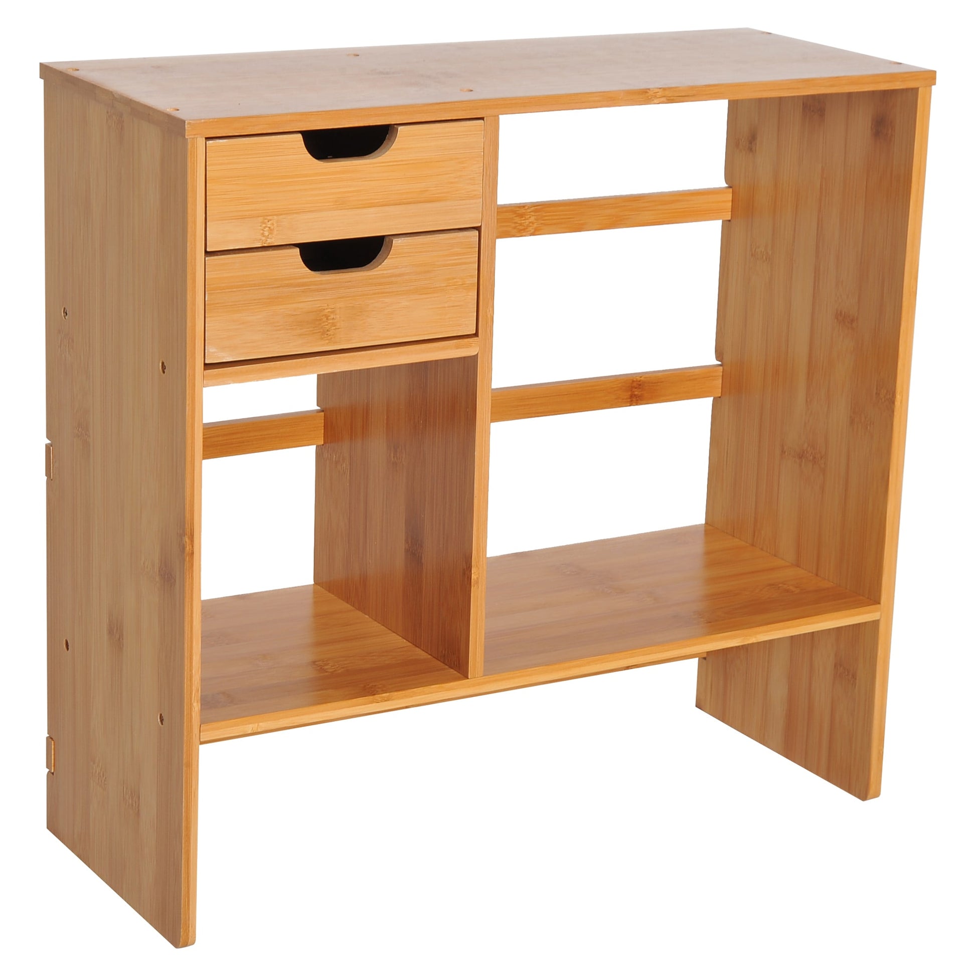 Desk Organiser Organizer with Drawers Bamboo Desktop - Image 1
