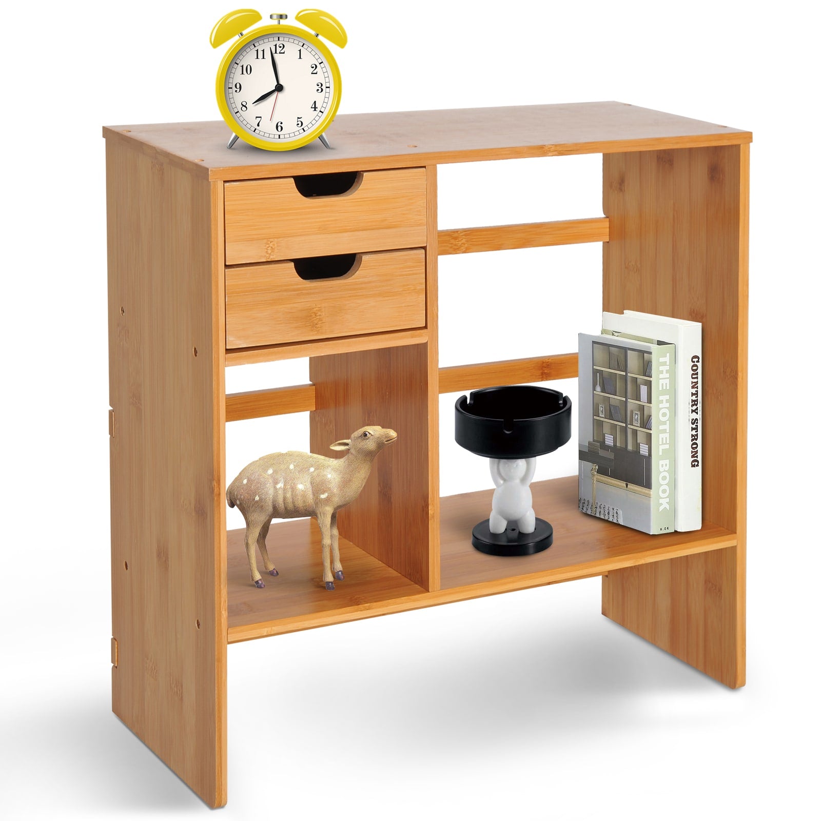 Desk Organiser Organizer with Drawers Bamboo Desktop - Image 4