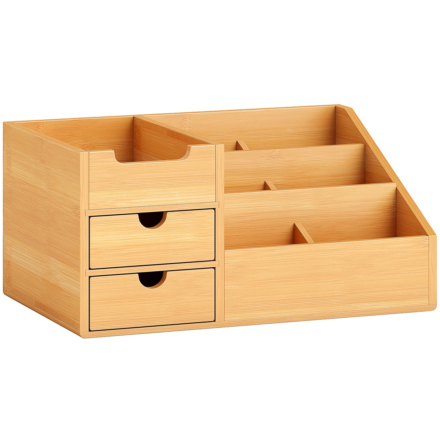 Desk Organiser Organizer with Drawers Bamboo Office - Image 4