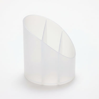 Desk Organizer Pen Holder Desktop Translucent Plastic - angle