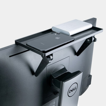 Desk Organizer Computer Screen Top Shelf Adjustable Plastic - Image 2
