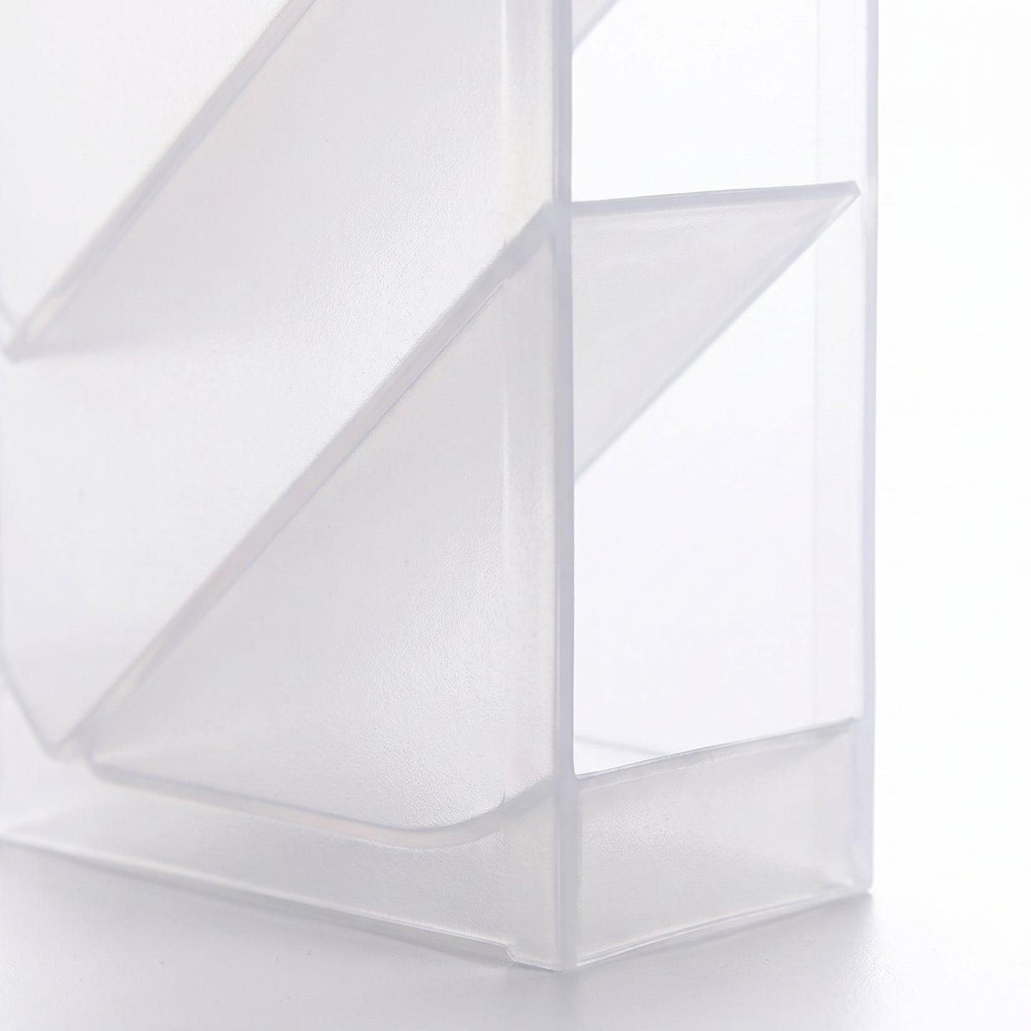 Desk Organizer Pen Holder Desktop Translucent Plastic - detail