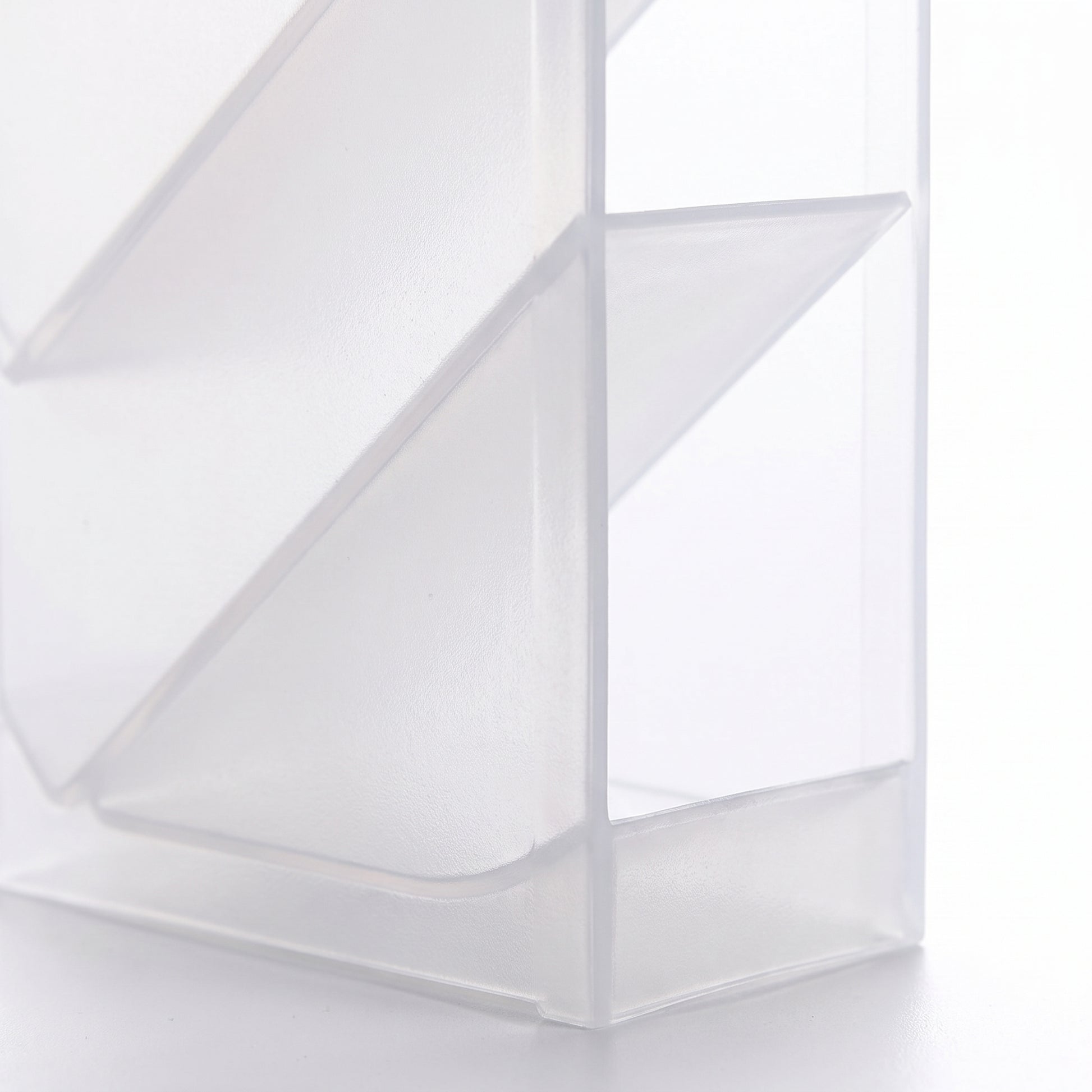 Desk Organizer Pen Holder Desktop Translucent Plastic - detail