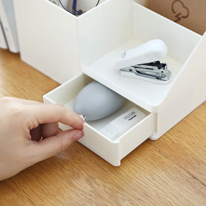 Desk Organizer Multi Compartment Plastic Drawer Stationary Holder - Image 2