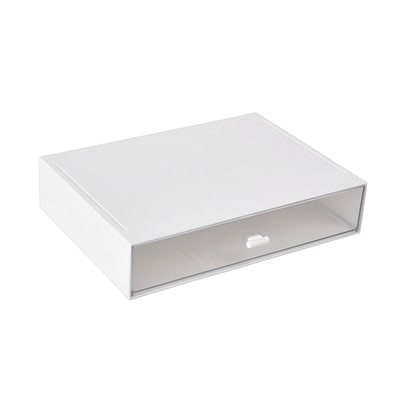 Desk Organizer Office Drawer Stackable White Plastic - Image 5