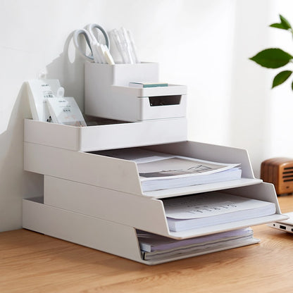 Desk Organizer Pen Holder Modular Desktop Storage Compartment Set - Image 8