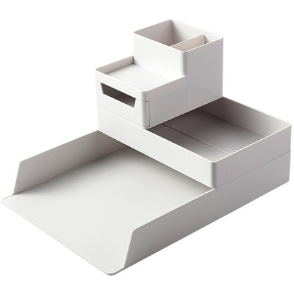 Desk Organizer Pen Holder Modular Desktop Storage Compartment Set - Image 6
