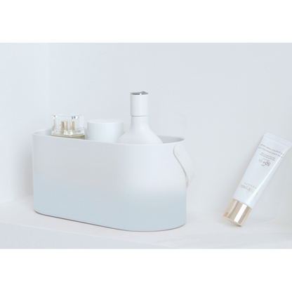 Desk Organizer Portable Cosmetic Box Mirror Handle - Image 11