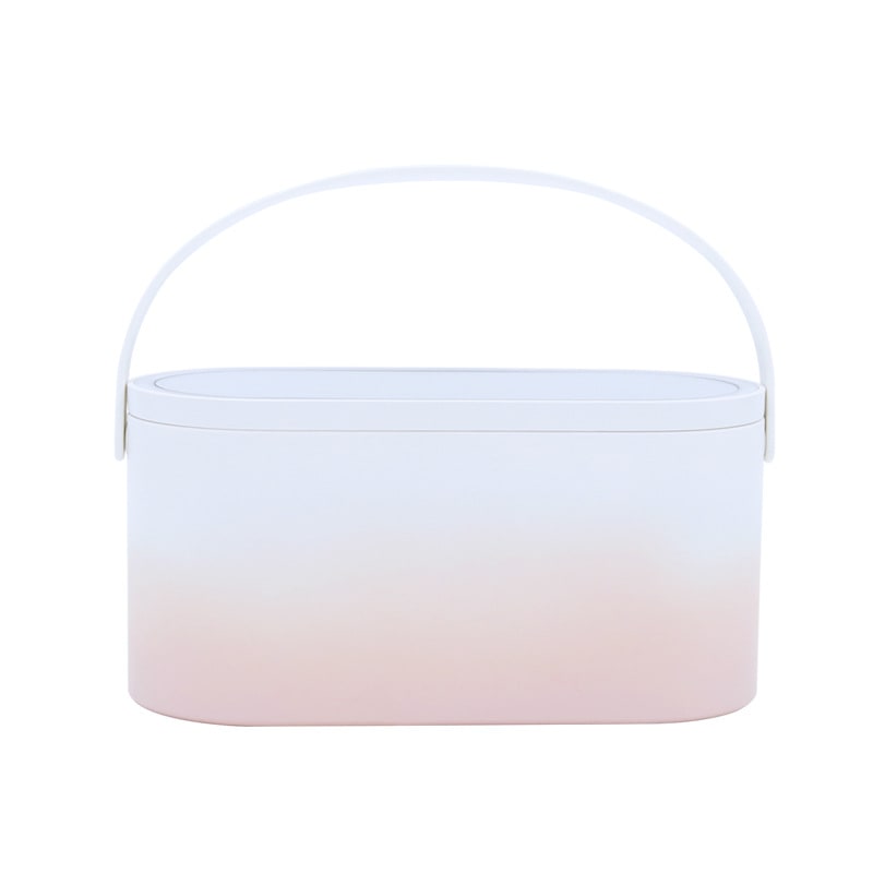 Desk Organizer Portable Cosmetic Box Mirror Handle - Image 13