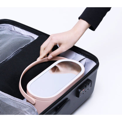 Desk Organizer Portable Cosmetic Box Mirror Handle - Image 2