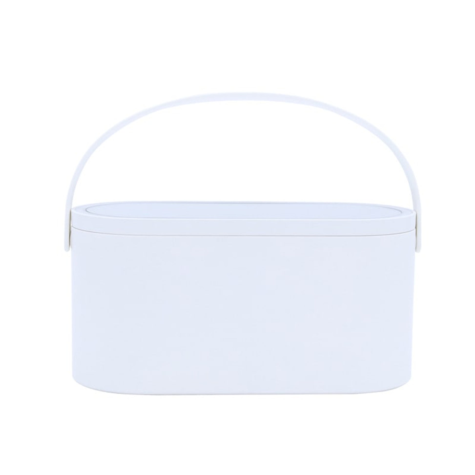 Desk Organizer Portable Cosmetic Box Mirror Handle - Image 3