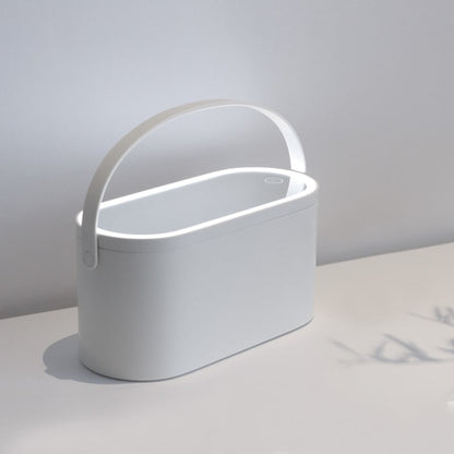 Desk Organizer Portable Cosmetic Box Mirror Handle - Image 6