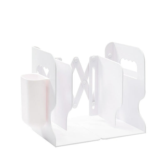 Desk Organizer Retractable Bookends Plastic Pen Holder - Image 2