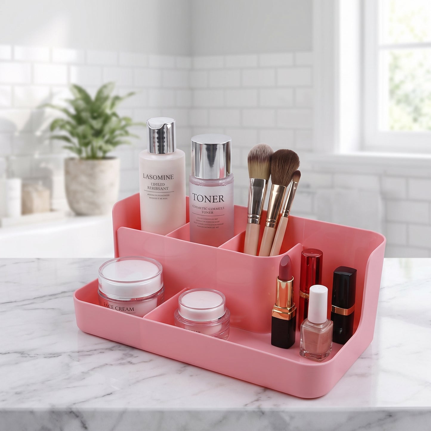 Desk Organiser Desktop Organizer Multi-Compartment Makeup - hero