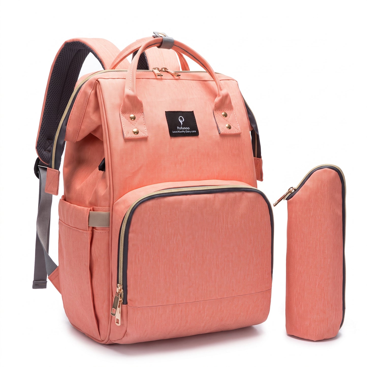 Backpack Insulated Diaper Bag Baby Stroller USB Travel - Image 15