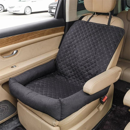 Dog Car Seat Cover Pet Protector Quilted Padded With Raised Sides For Backseat - Image 1