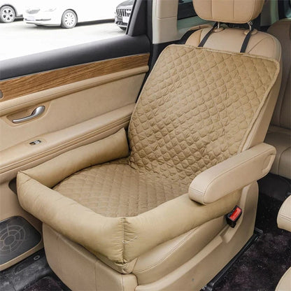 Dog Car Seat Cover Pet Protector Quilted Padded With Raised Sides For Backseat - Image 5