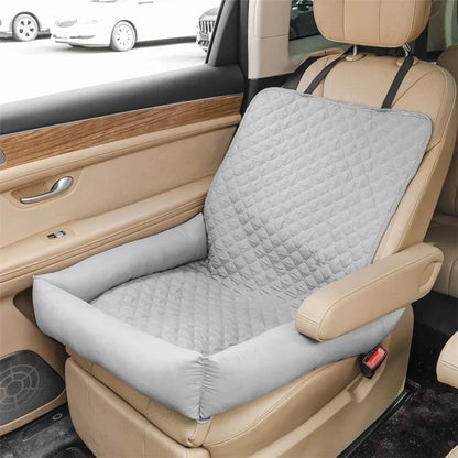 Dog Car Seat Cover Pet Protector Quilted Padded With Raised Sides For Backseat - Image 7