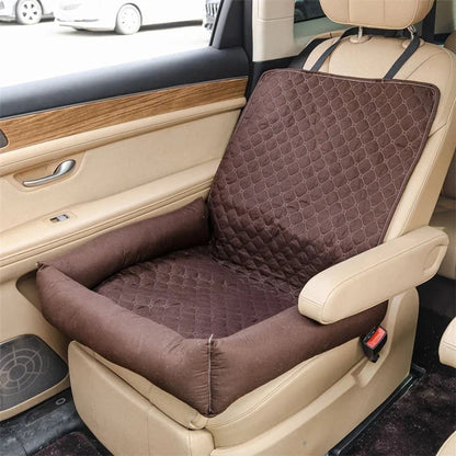 Dog Car Seat Cover Pet Protector Quilted Padded With Raised Sides For Backseat - Image 6
