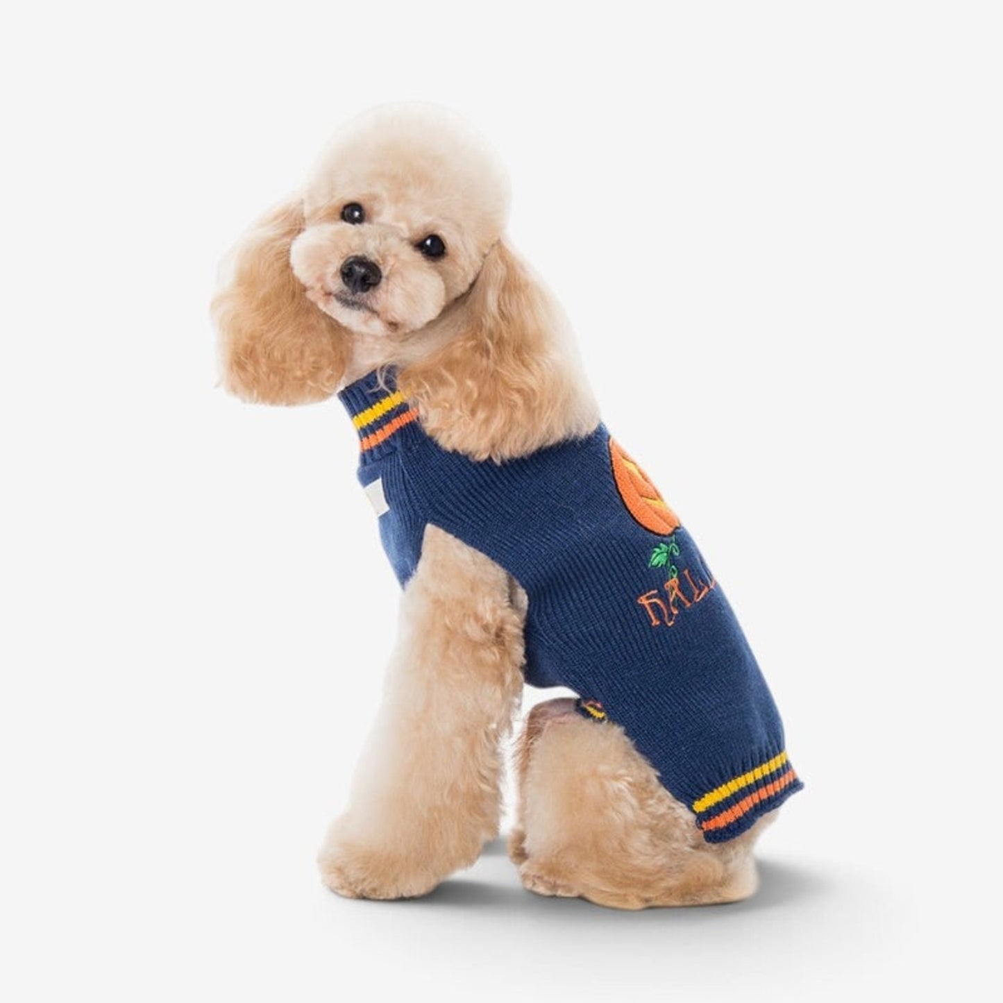 Dog Clothes Knitted Pullover Halloween Sweater Pumpkins - Image 2