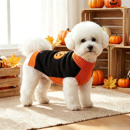 Dog Clothes Knitted Pullover Halloween Sweater Pumpkins - Image 7