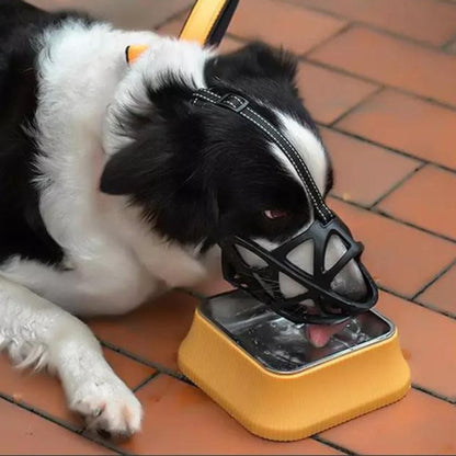 Dog Muzzle For Training Secure Mouth Guard Basket Style With Adjustable Straps Allows Panting And Drinking - Image 9