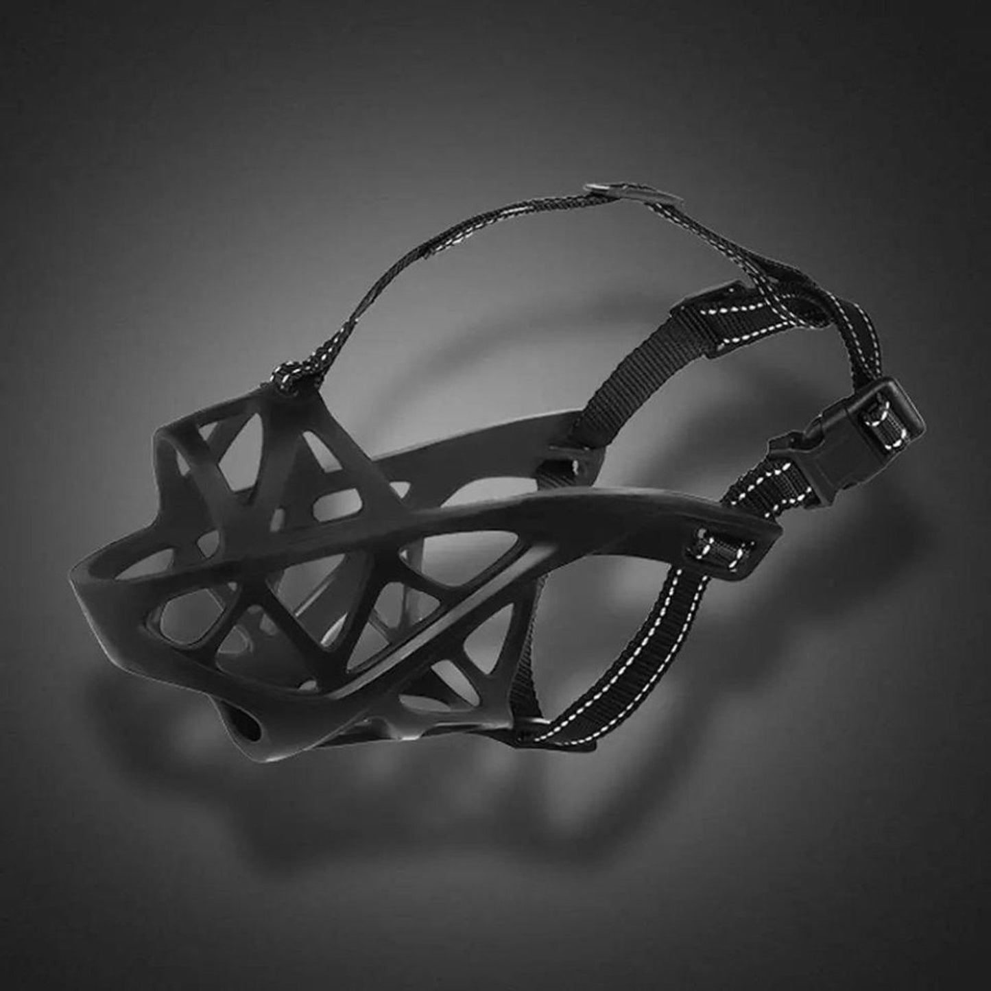Dog Muzzle For Training Secure Mouth Guard Basket Style With Adjustable Straps Allows Panting And Drinking - Image 4