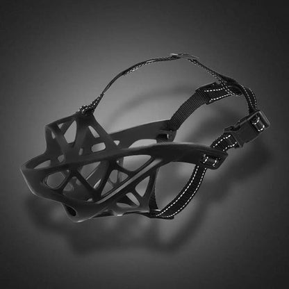 Dog Muzzle For Training Secure Mouth Guard Basket Style With Adjustable Straps Allows Panting And Drinking - Image 4