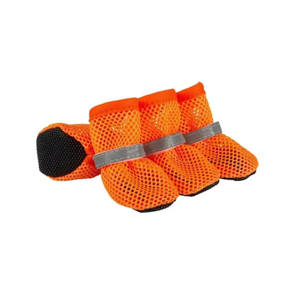 Dog Paw Protection Summer Mesh Booties With Reflective Straps For Hot Pavement - Image 5