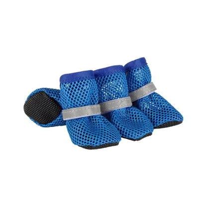 Dog Paw Protection Summer Mesh Booties With Reflective Straps For Hot Pavement - Image 3