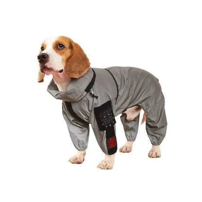 Dog Raincoat Full Body Reflective Waterproof Jacket With Hood For Pets - Image 1