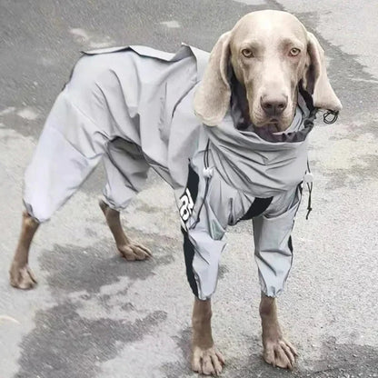 Dog Raincoat Full Body Reflective Waterproof Jacket With Hood For Pets - Image 9