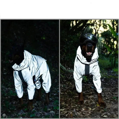 Dog Raincoat Full Body Reflective Waterproof Jacket With Hood For Pets - Image 5