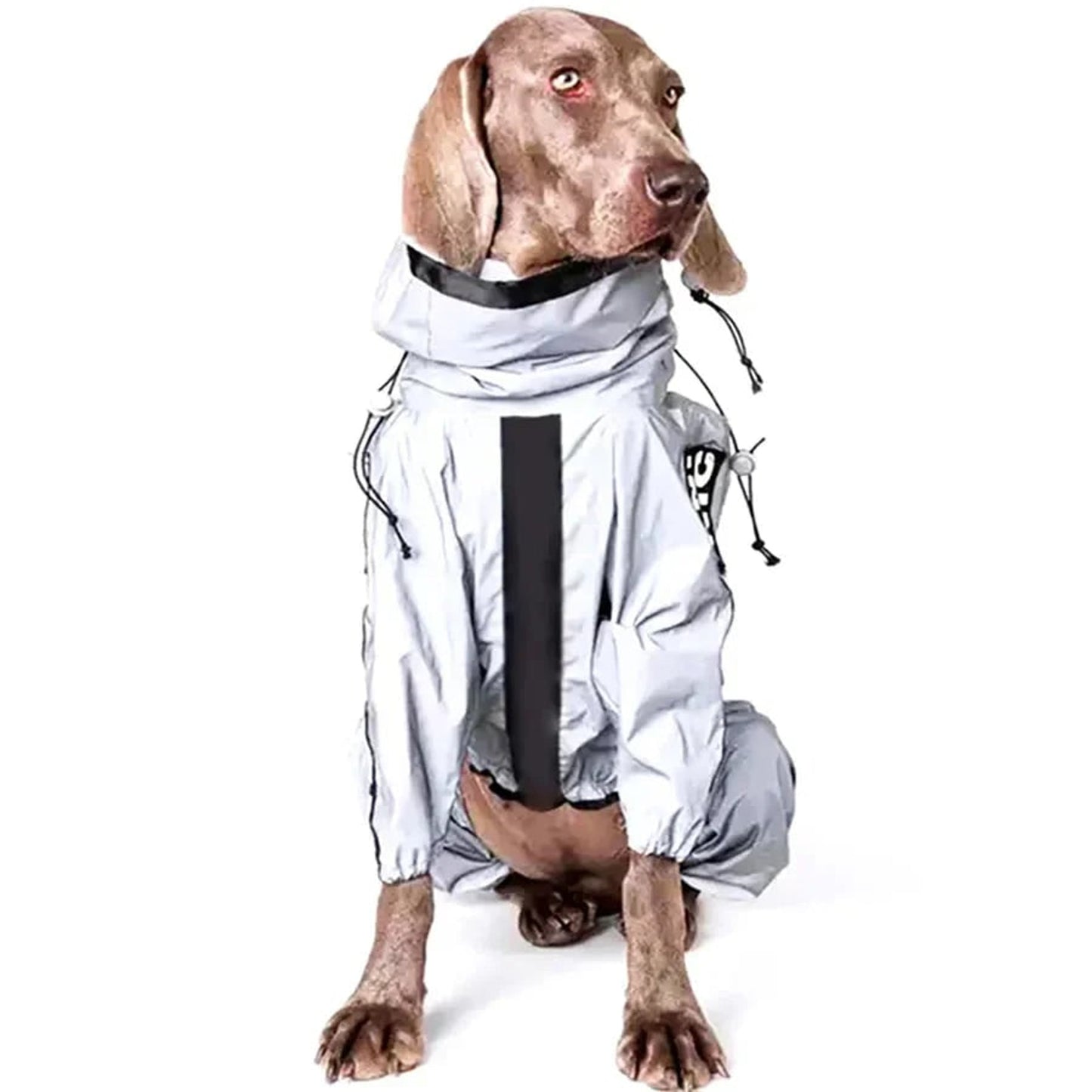 Dog Raincoat Full Body Reflective Waterproof Jacket With Hood For Pets - Image 6