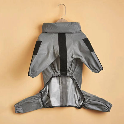 Dog Raincoat Waterproof Full-Body Suit With Hood Reflective Jacket For Pets - Image 9