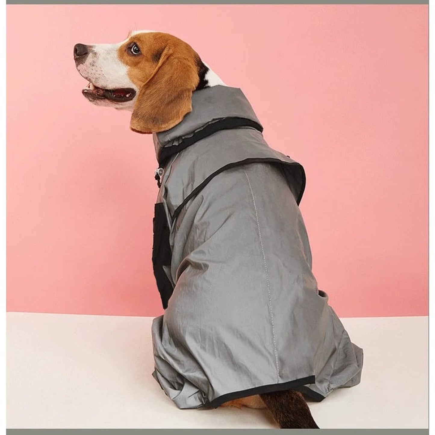 Dog Raincoat Waterproof Full-Body Suit With Hood Reflective Jacket For Pets - Image 7
