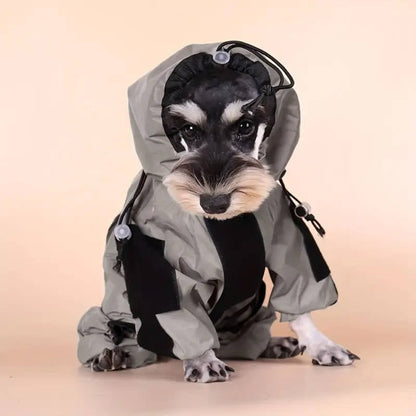 Dog Raincoat Waterproof Full-Body Suit With Hood Reflective Jacket For Pets - Image 3
