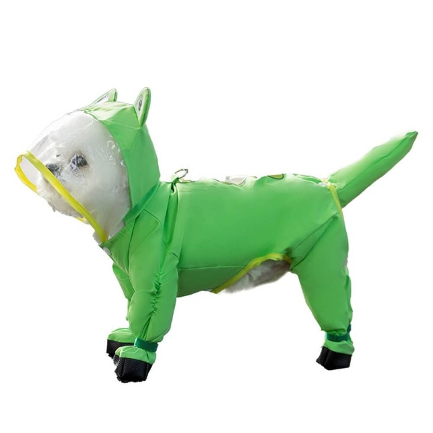 Dog Raincoat Waterproof Jacket Full Body Rain Gear With Hood And Clear Visor - Image 1