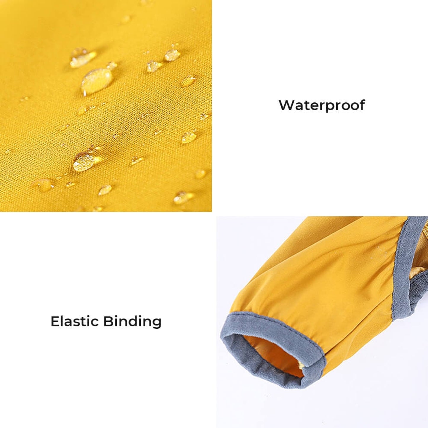 Dog Raincoat Waterproof Jacket With Adjustable Hood And Reflective Strips For Full Body Coverage - Image 7