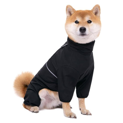 Dog Raincoat Waterproof Jacket With Hood Full-Body Leg Coverage For Pets - Image 4