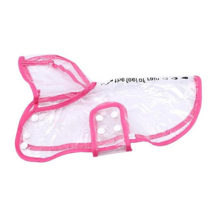 Dog Raincoat Waterproof Jacket With Transparent Hood And Snap Closure For Small Pets - Image 2