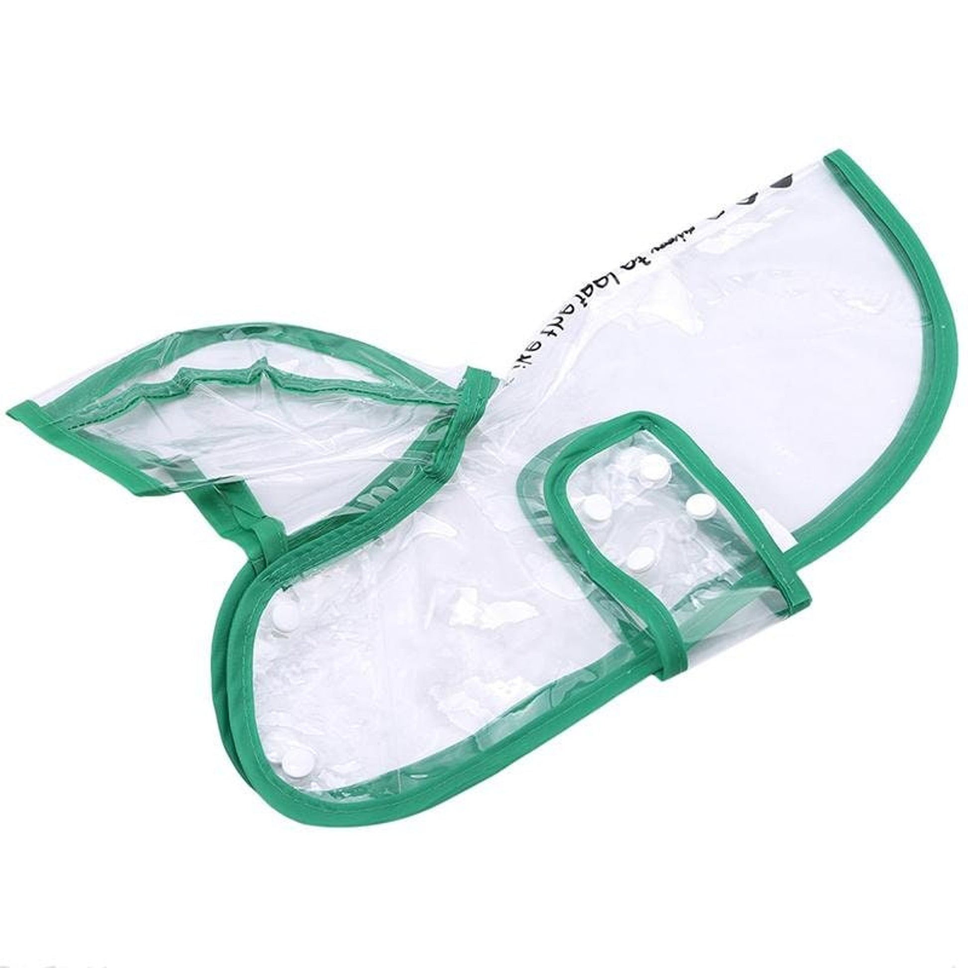 Dog Raincoat Waterproof Jacket With Transparent Hood And Snap Closure For Small Pets - Image 22
