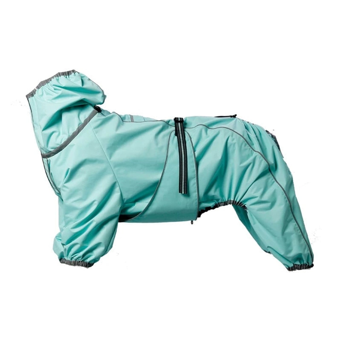 Dog Raincoat With Legs Rain Jacket For Large Full-Body Suit With Hood And Elastic Cuffs - Image 5