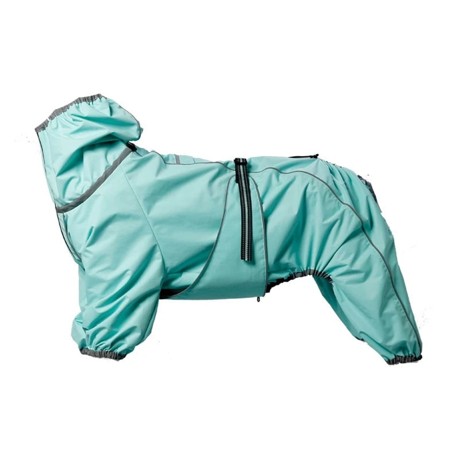 Dog Raincoat With Legs Rain Jacket For Large Full-Body Suit With Hood And Elastic Cuffs - Image 5