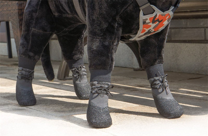 Dog Shoes Paw Protectors For With Rubber Soles And Adjustable Straps For Secure Fit - Image 9
