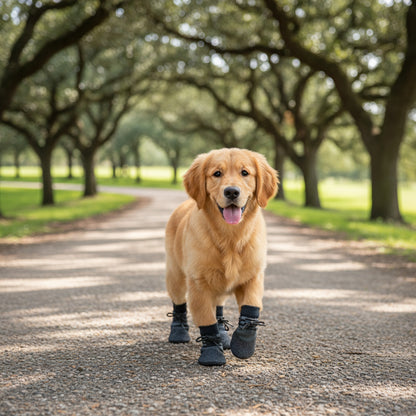Dog Shoes Paw Protectors For With Rubber Soles And Adjustable Straps For Secure Fit - Image 3