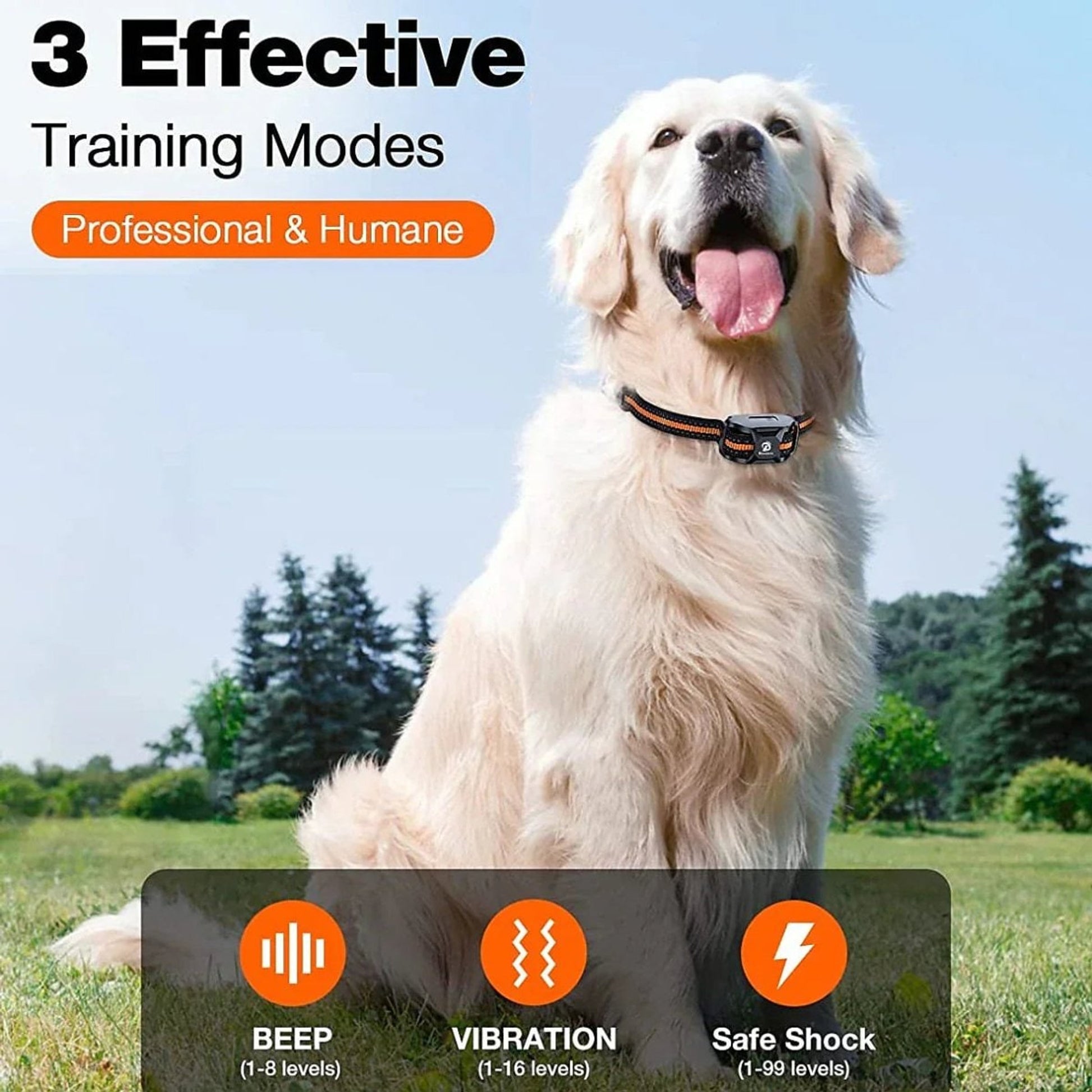 Dog Training Collar With Remote E-Collar For Shock And Vibration Waterproof - Image 6